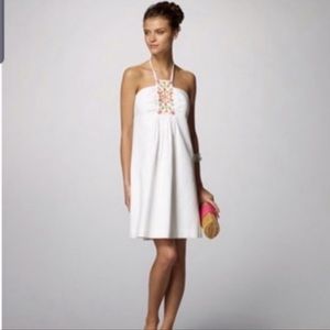 Lilly pulitzer daphne halter beaded dress